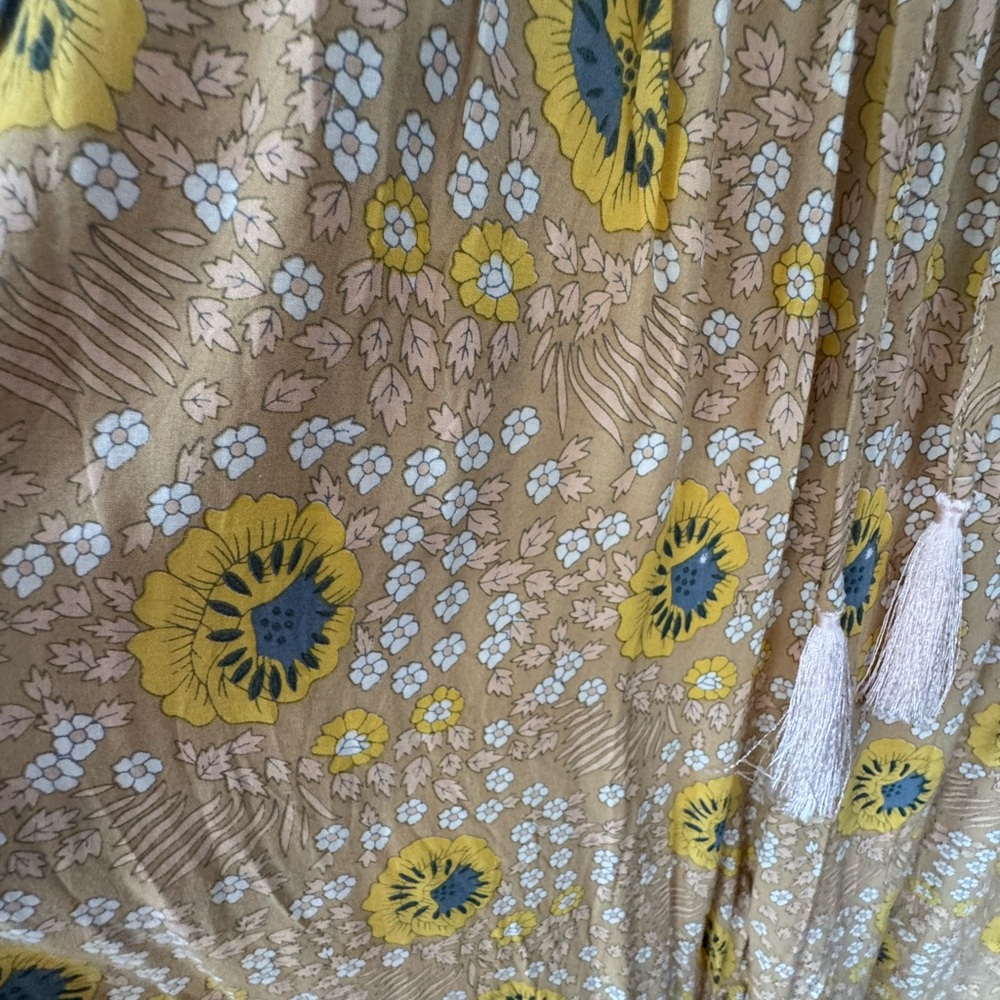 Natalie Martin Yellow Floral Wide Leg Pants - Picture 2 of 6
